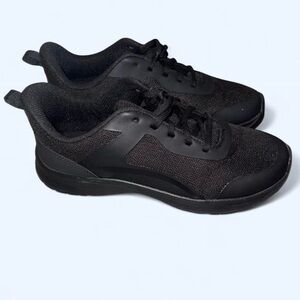 Athletic Works Black Mesh Lace Up Jogger Sneakers 👟 Size Women’s 9 WIDE WIDTH